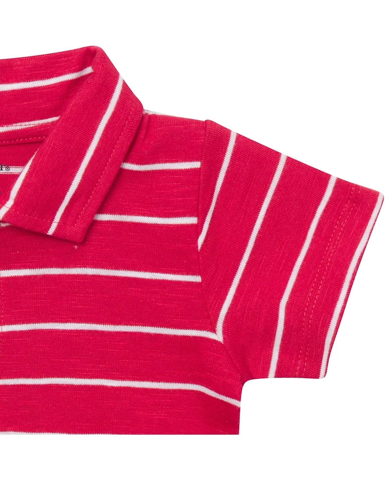 Gerber Baby Boys' ( new born to 18 M ) polo Bodysuit Stripes
