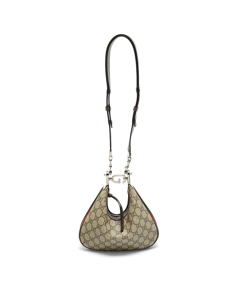 Pre-Owned Gucci Women's Attache Gg Supreme Shoulder Bag