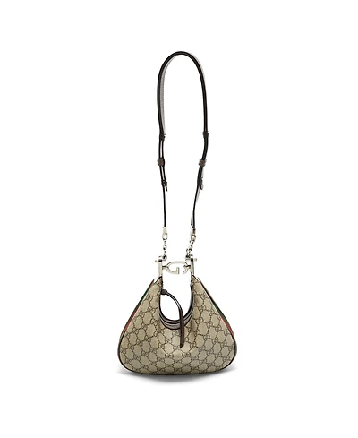 Pre-Owned Gucci Women's Attache Gg Supreme Shoulder Bag