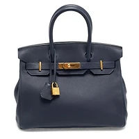 Pre-Owned HERMES Women's Birkin 30 Rouge Leather Tote