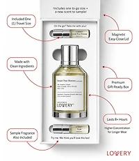 Lovery Savant Pour Homme Eau de Parfum 3pc Gift Set - 3.4fl oz Mens Perfume Gift Set with Mini Perfume and Free Gift Sample