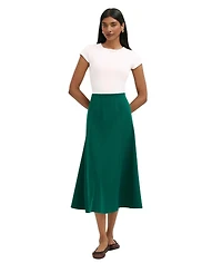 Finery London Women's Mae High-Waisted A-Line Midi Skirt