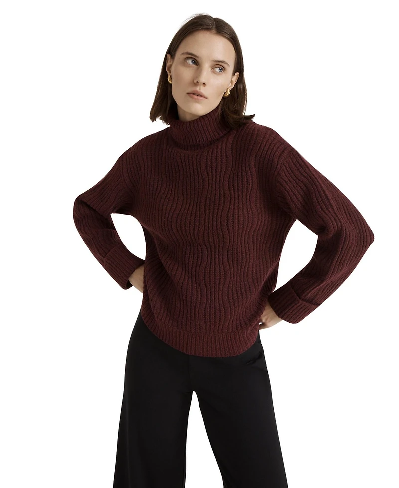 Finery London Women's Albie Ribbed-Knit Roll-Neck Sweater