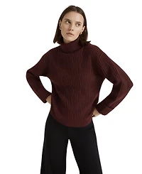 Finery London Women's Albie Ribbed-Knit Roll-Neck Sweater