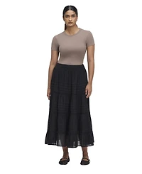 Finery London Women's Imani Tiered High-Waisted Midi Skirt