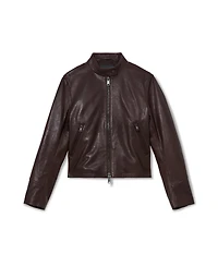 Reiss Women's Erin Leather Biker Jacket