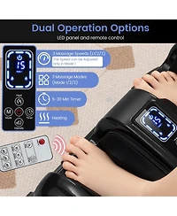Ecooso Foot and Calf Massager with Heat Shiatsu Deep Kneading Rolling Smart Electric Leg Massager