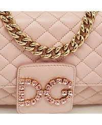 Pre-Owned Dolce & Gabbana Women's Dg Millennials Quilted Leather Shoulder Bag