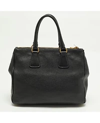 Pre-Owned Prada Women's Vitello Daino Double Zip Leather Tote