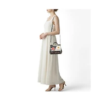 Pre-Owned Dolce & Gabbana Women's Small Miss Sicily Embellished Patent Leather Satchel