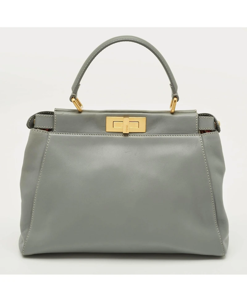 Pre-Owned Fendi Women's Peekaboo Medium Leather Top Handle Satchel