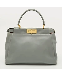 Pre-Owned Fendi Women's Peekaboo Medium Leather Top Handle Satchel