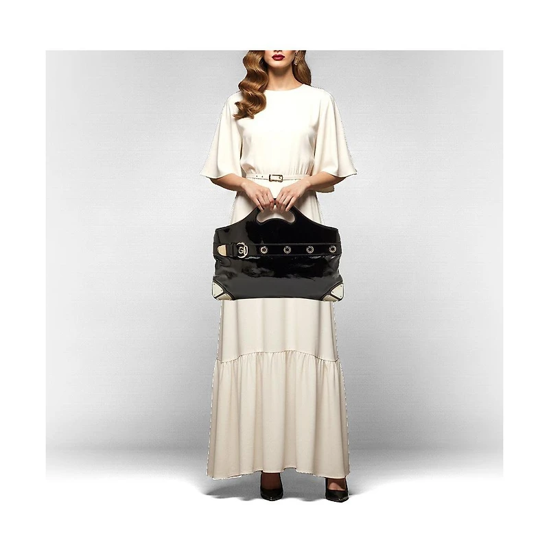 Pre-Owned Gucci Women's Romy Patent Leather Satchel