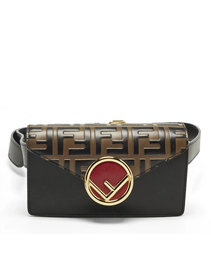 Pre-Owned Fendi Women's Embossed Leather Belt Bag