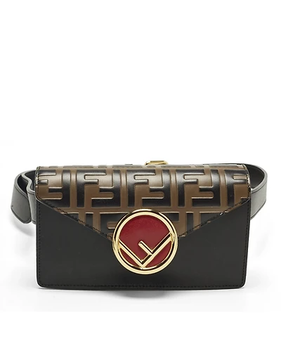 Pre-Owned Fendi Women's Embossed Leather Belt Bag