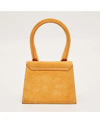 Pre-Owned Jacquemus Women's Le Chiquito Moyen Suede Top Handle Bag