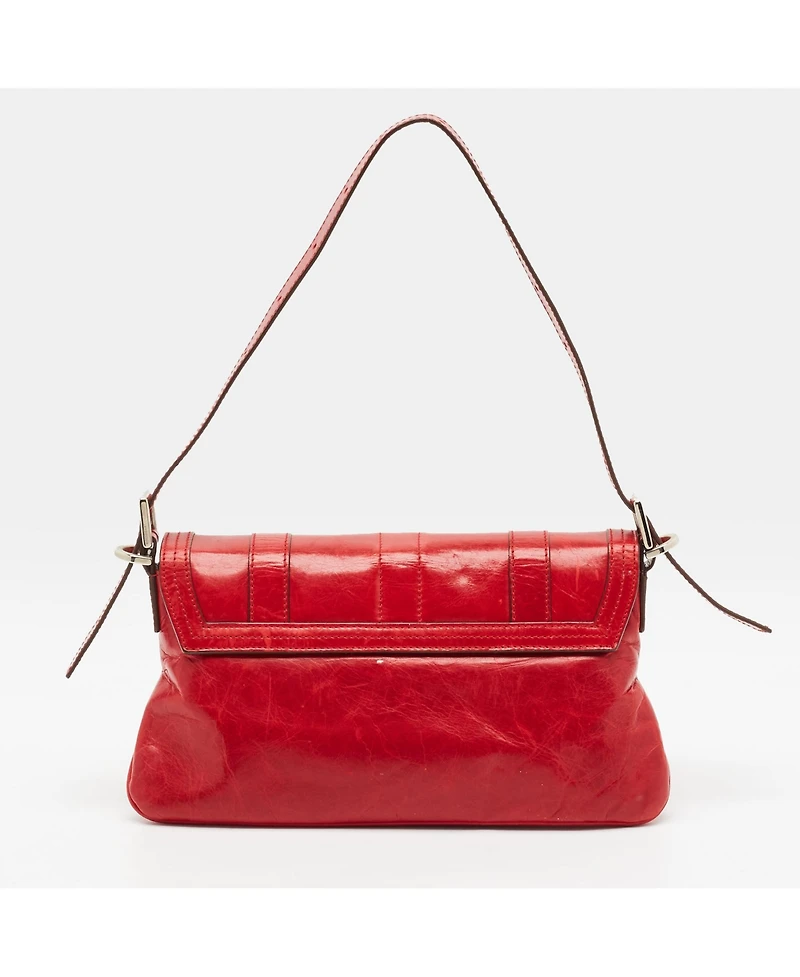Pre-Owned Givenchy Women's Leather Logo Flap Shoulder Bag