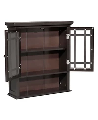 Teamson Home Neal Removable Wall Cabinet with 2 Doors and 1 Shelf