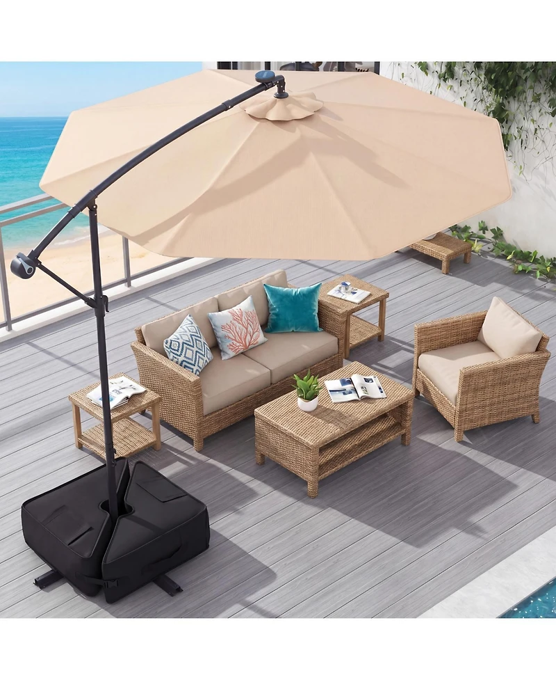 Square Umbrella Base Weight, 18.5 in, Weatherproof Sandbag