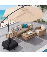 Square Umbrella Base Weight, 18.5 in, Weatherproof Sandbag