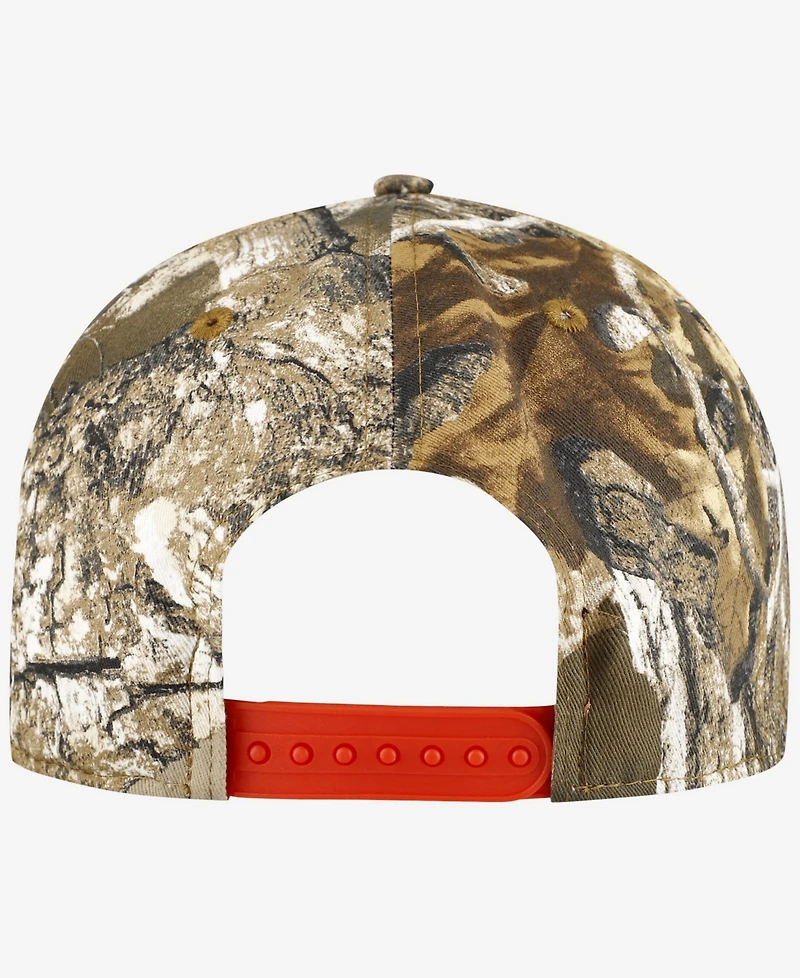 New Era Men's Camo Texas Rangers Realtree Orange Pop 9FIFTY Snapback Hat