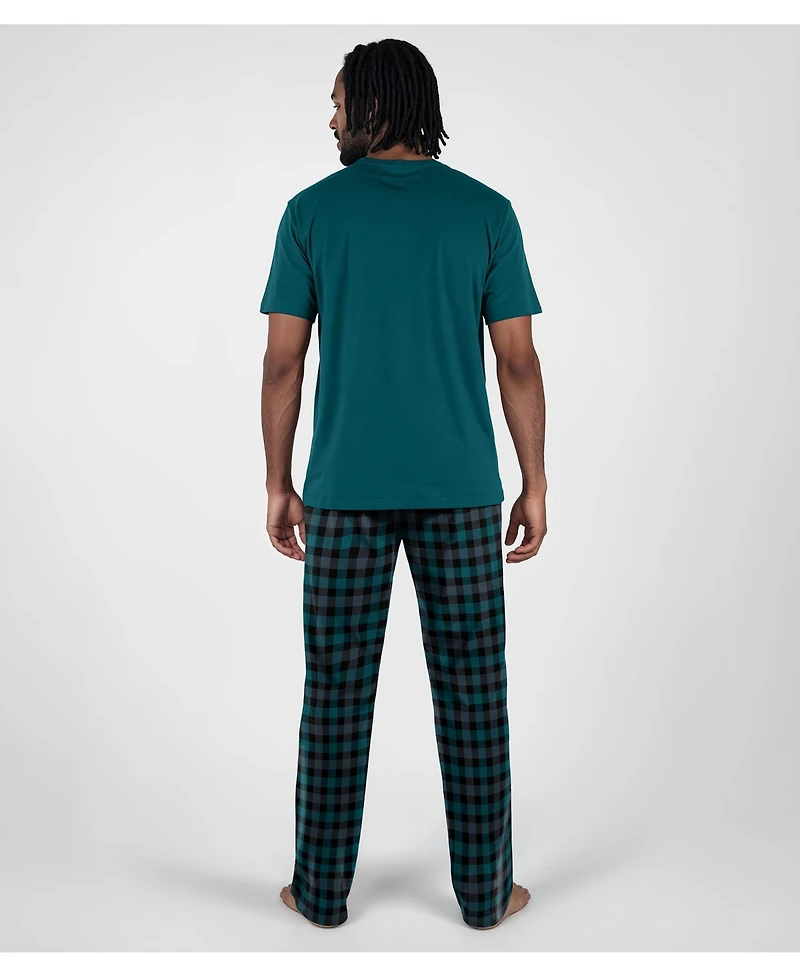 Concepts Sport Men's Midnight Green Philadelphia Eagles Big Tall Highland Sleep Set