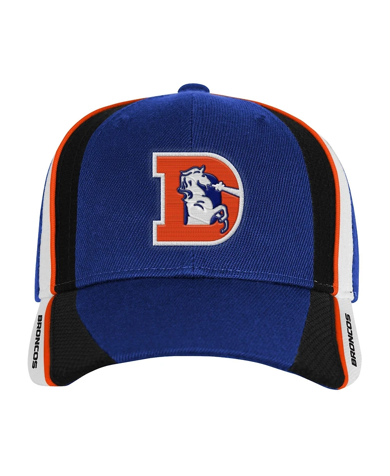 Mitchell & Ness Big Boys' and Girls' Denver Broncos Club Downforce Pro Crown Snapback Structured Adjustable Hat