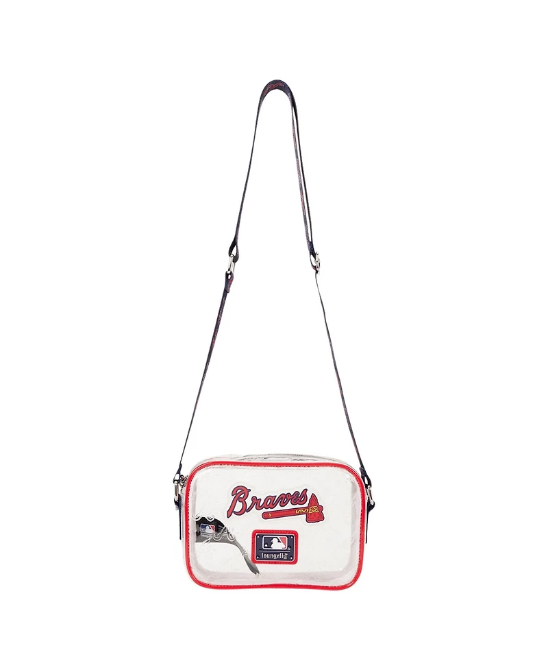 Loungefly Atlanta Braves Clear All Over Logo Crossbody Bag