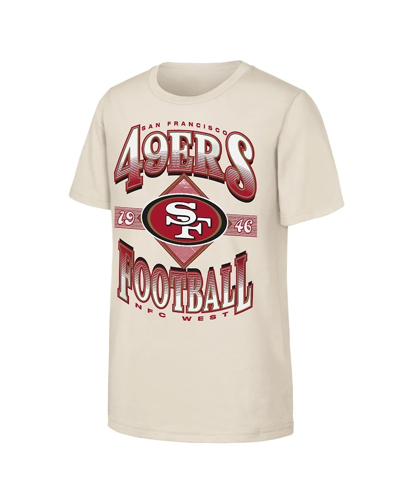 Outerstuff Boys' and Girls' Nfl Of Days Past Screen-Print Graphic Crewneck T-Shirt