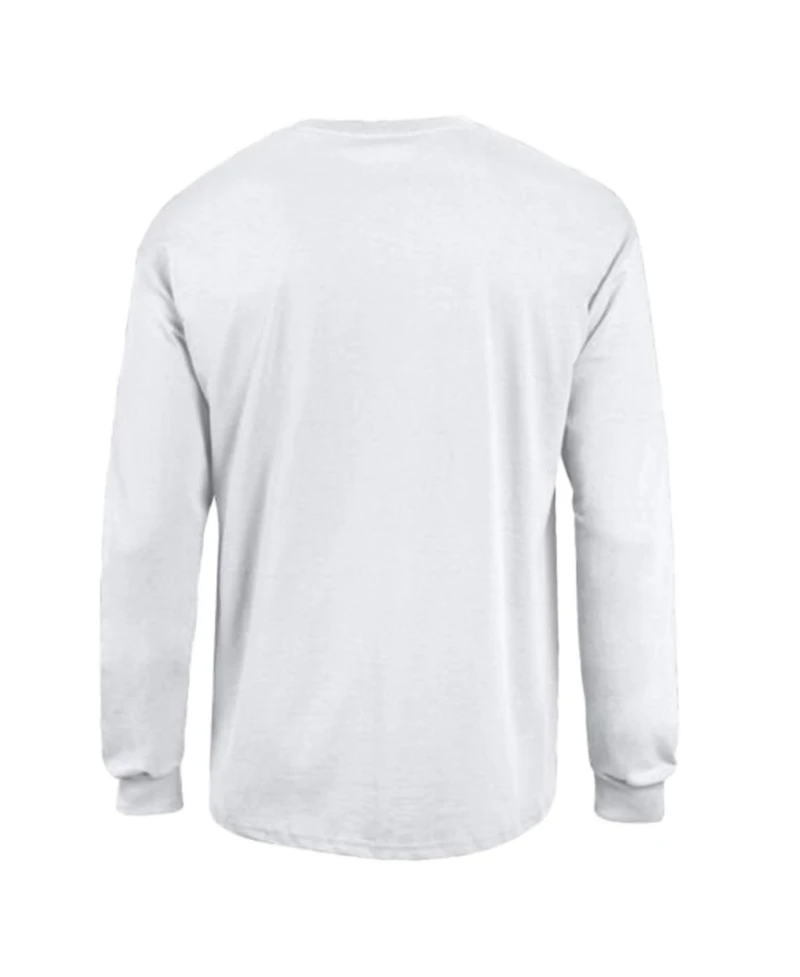 Champion Men's White Detroit Lions Arch Over Logo Long Sleeve T-Shirt
