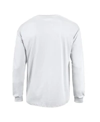 Champion Men's White Detroit Lions Arch Over Logo Long Sleeve T-Shirt