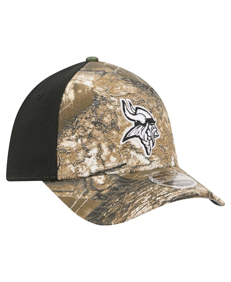 New Era Minnesota Vikings Real Tree 39THIRTY Stretch Fit Baseball Cap