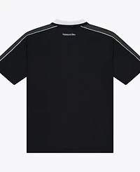 Mitchell & Ness Men's Houston Rockets Sewn-On Stripe Polo Shirt