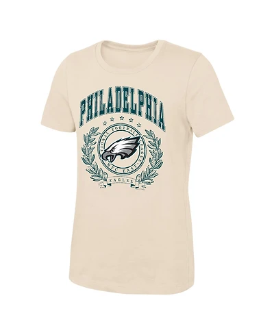Outerstuff Girls' 4-16 Undefeated Philadelphia Eagles Screen-Print Crewneck T-Shirt