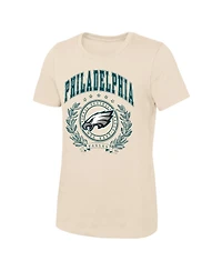 Outerstuff Girls' 4-16 Undefeated Philadelphia Eagles Screen-Print Crewneck T-Shirt
