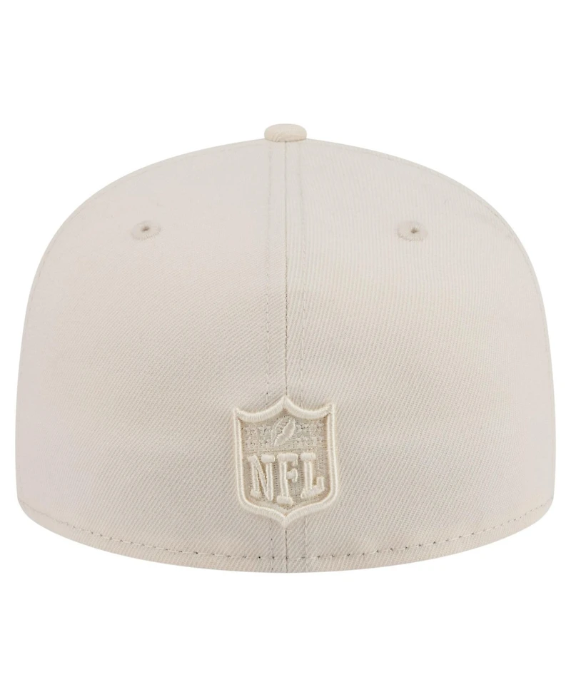 New Era Men's Cream Denver Broncos Color Pack 59FIFTY Fitted Hat