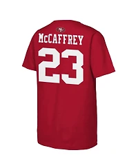 Outerstuff Boys' 4-20 and Girls' 4-16 San Francisco 49ers Christian McCaffrey Name & Number Crewneck T-Shirt