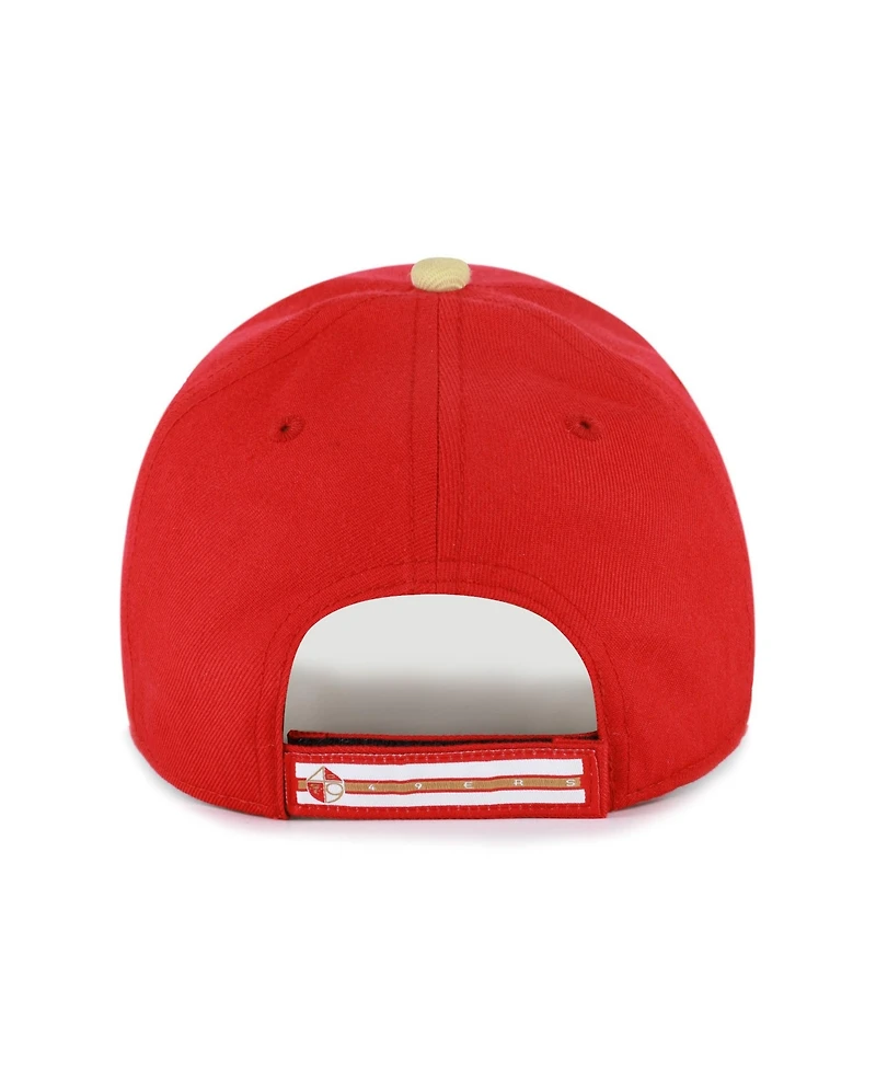 '47 Brand Men's Scarlet San Francisco 49ers Throwback Mvp Adjustable Hat