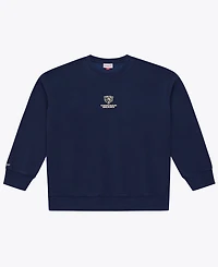 Mitchell & Ness Men's Navy Chicago Bears Core Essentials Micro Logo Fleece Sweatshirt