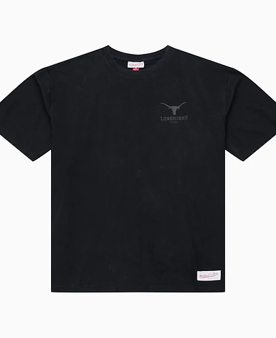Mitchell & Ness Men's Black Texas Longhorns Monochrome Icon T-Shirt