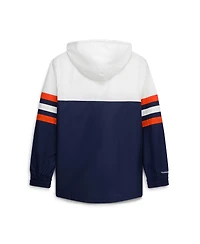 Mitchell & Ness Men's Navy Chicago Bears Head Coach Anorak Quarter-Zip Windbreaker Jacket