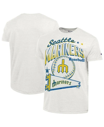 Champion Men's Seattle Mariners Winning Tradition Cooperstown Tri-Blend Crewneck T-Shirt