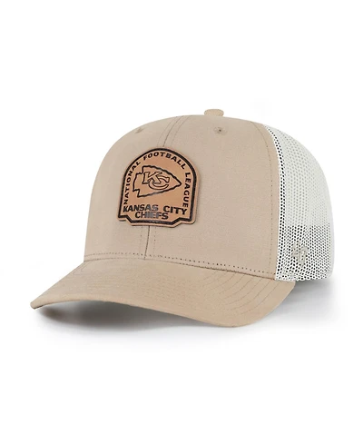 '47 Brand Kansas City Chiefs Leather Applique Adjustable Trucker Hat