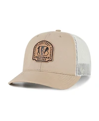 '47 Brand Men's Cincinnati Bengals Bonehide Leather Applique Trucker Hat