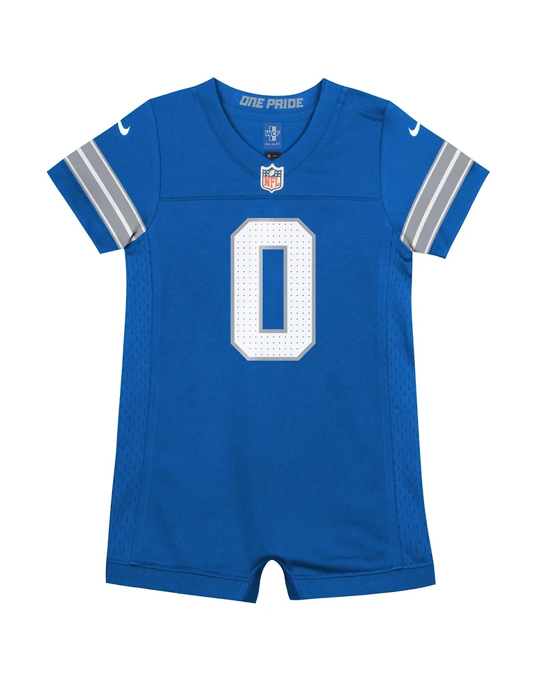Nike Baby Boys and Girls Detroit Lions Jahmyr Gibbs Short-Sleeve Romper