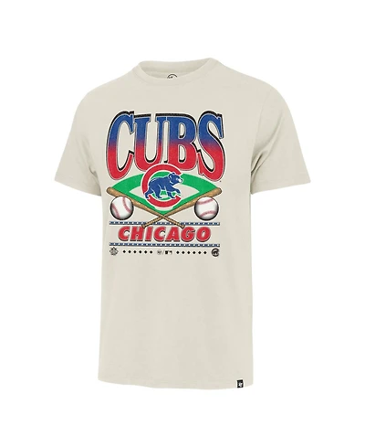 '47 Brand Men's Tan Chicago Cubs Straight Shot Two Franklin T-Shirt