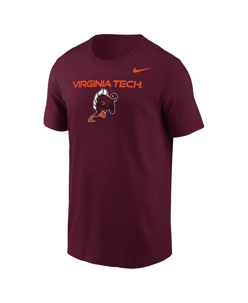 Nike Men's Virginia Tech Hokies Rushing Hokie Regular-Fit Crewneck T-Shirt