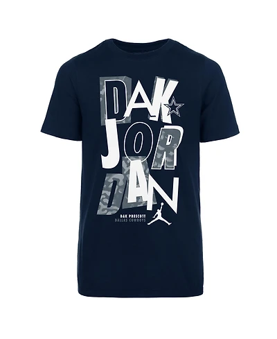 Jordan Boys' and Girls' 4-16 Dak Prescott Fresh Player Name Screen-Print Graphic T-Shirt