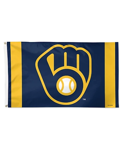 Wincraft Milwaukee Brewers 3' x 5' Vertical Stripe Deluxe Single-Sided Flag
