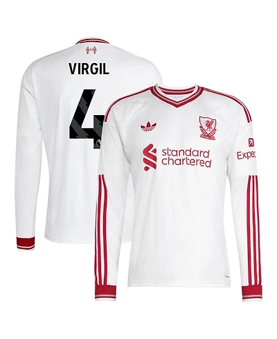 adidas Men's Liverpool Virgil van Dijk 2026/27 Replica Long Sleeve Jersey